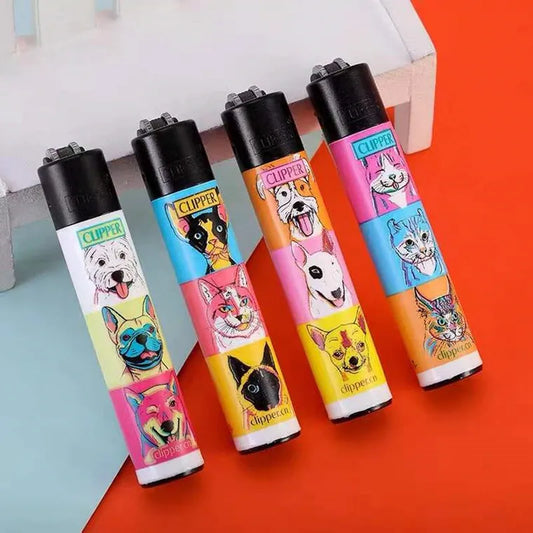 Original Clipper-Style Gas Lighter Set – 4-Piece Boxed Collection