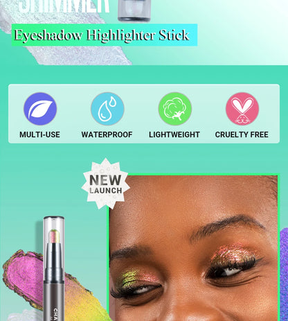 2-in-1 Multichrome Glitter Eyeshadow Stick