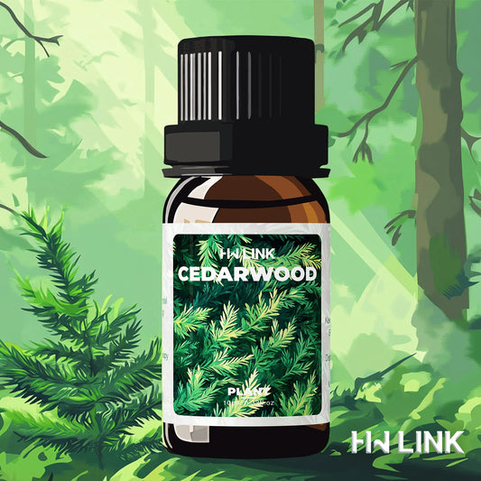 Pure Cedarwood Essential Oil – 100% Natural Aromatherapy Oil for Hair, Skin, Massage & Diffusers (10ml)