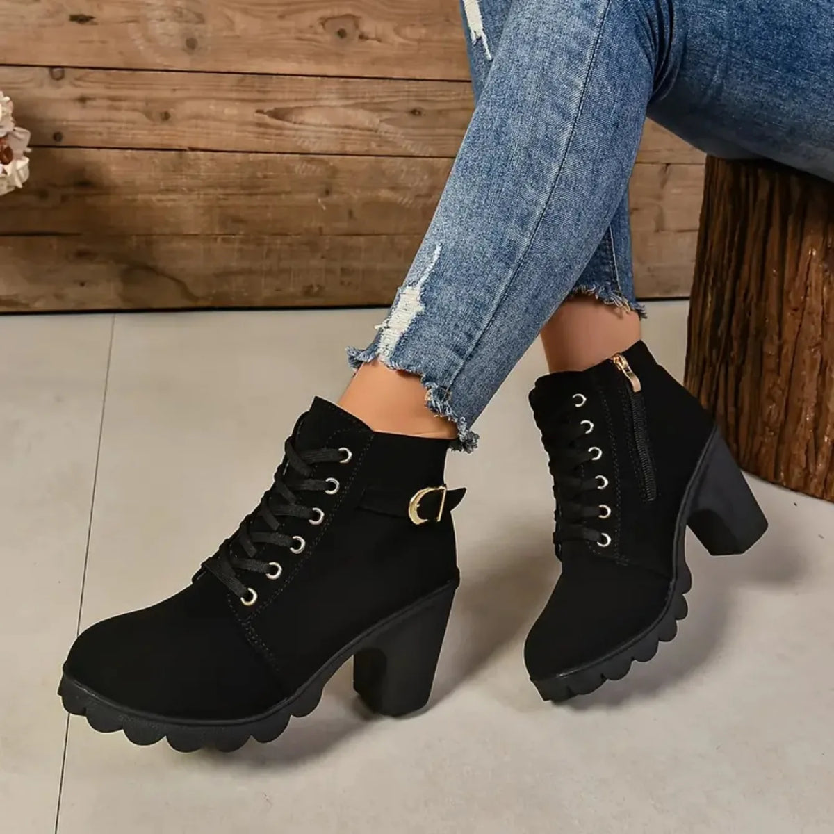 Women’s Lace-Up Ankle Boots