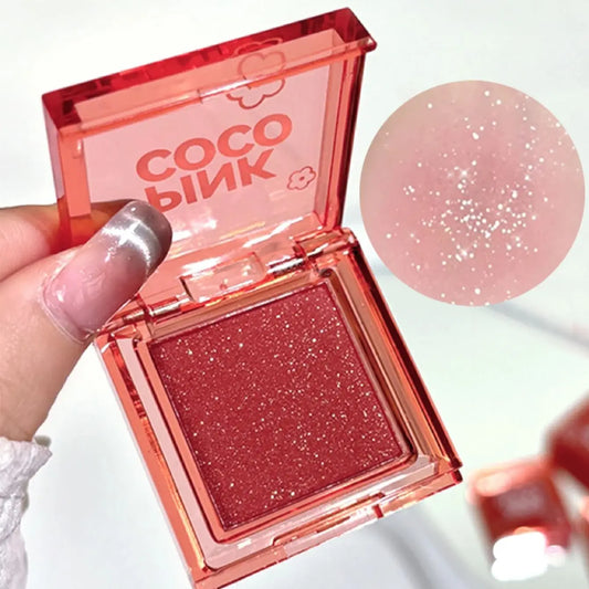 🌸 PINKCOCO Fine Shimmer Tipsy Blush – Multi-Use Soft Mist Glow