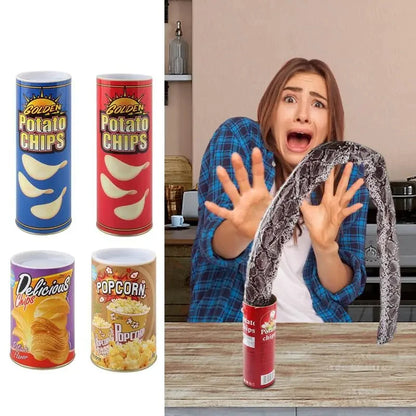 Jumping Snake Potato Chip Can Prank Toy