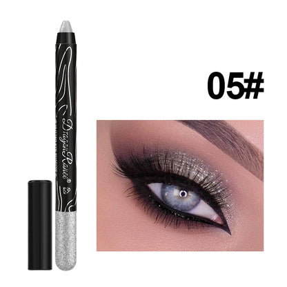 Glitter Eyeshadow & Eyeliner Pencil Set (12 Colors)