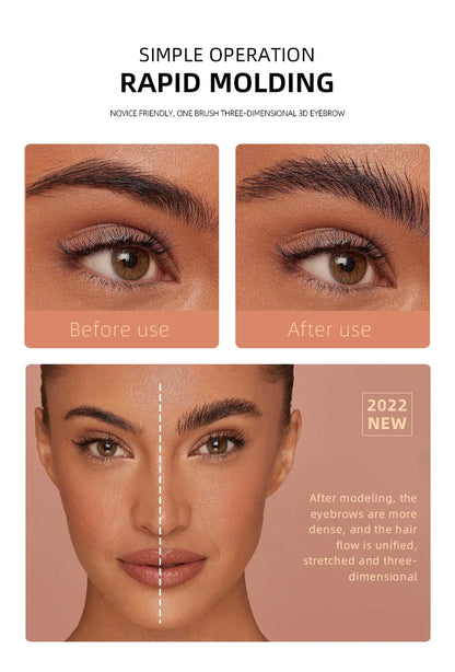 3D Wild Eyebrow Gel Wax – Fluffy, Sculpted, &amp; Locked in All Day