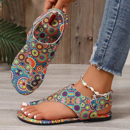 Bohemian Roman Flat Sandals