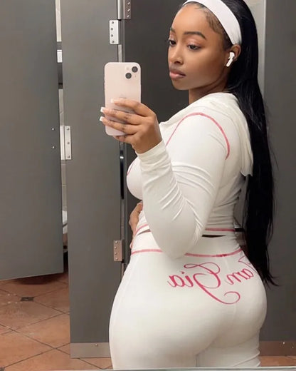 Y2K Hooded 2-Piece Set