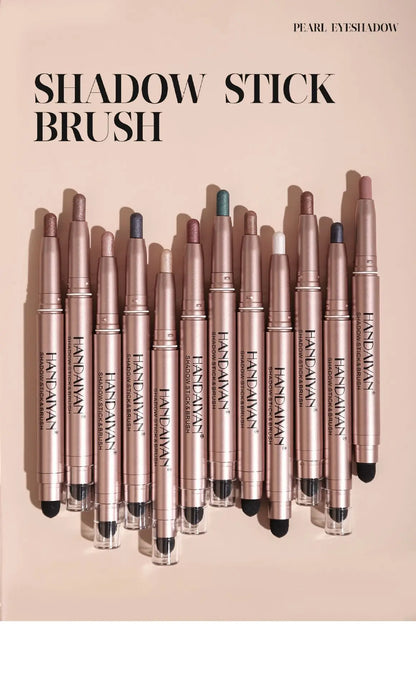 Double-Head Eyeshadow Stick – Shimmer & Matte Cream Pencil (Waterproof, Long-Lasting)