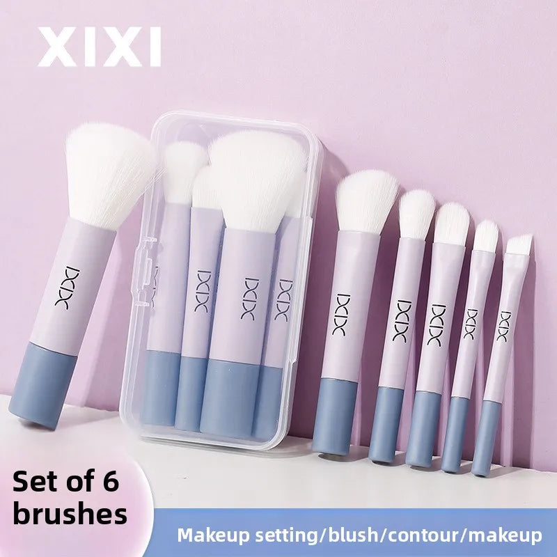 6-Piece Portable Mini Makeup Brush Set