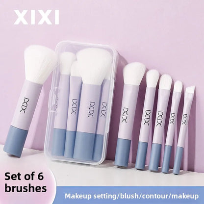 6-Piece Portable Mini Makeup Brush Set