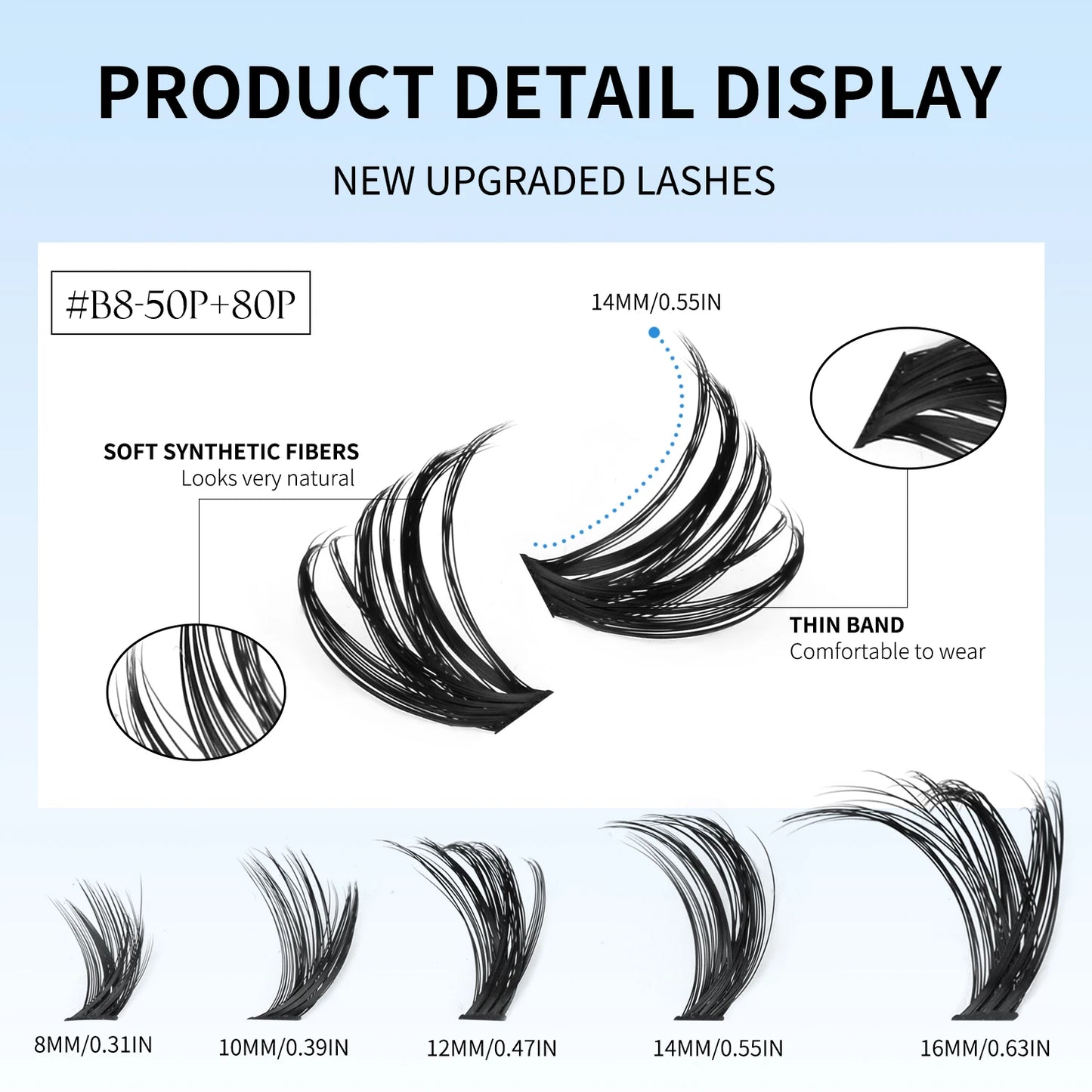 Lash Clusters Kit – 540PCS Cat-Eye Lash Extension Set with Bond & Seal