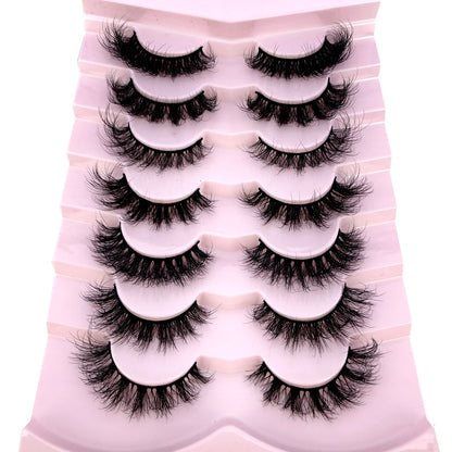 3D Mink-Effect False Eyelash Set – Soft, Fluffy &amp; Full of Volume