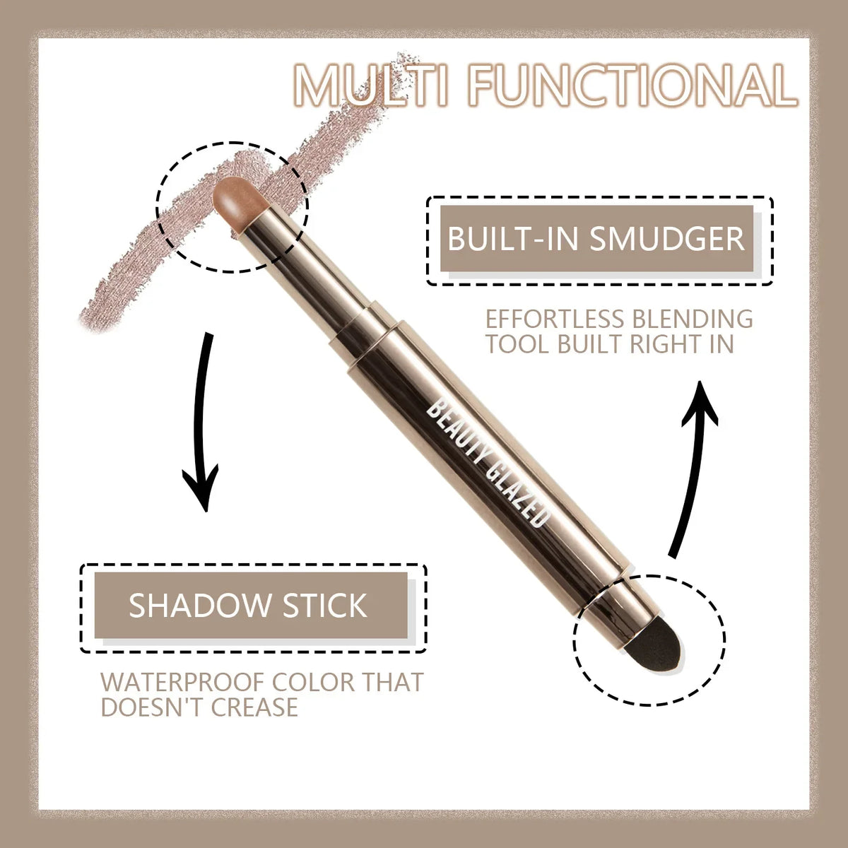 10-Color Double-Ended Eyeshadow Stick Set