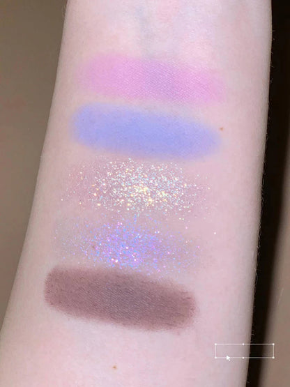 Moonlight Mermaid Eyeshadow Palette – 5-Color Matte & Shimmer Chameleon Finish