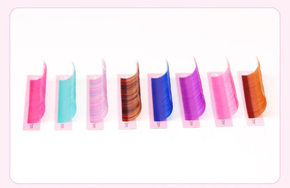 Colored Classic Eyelash Extensions – Soft, Natural & High-Quality Lashes