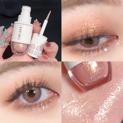 Bear Bowling Ball Liquid Eyeshadow – Super Sparkle Pearl Glitter Eye Makeup