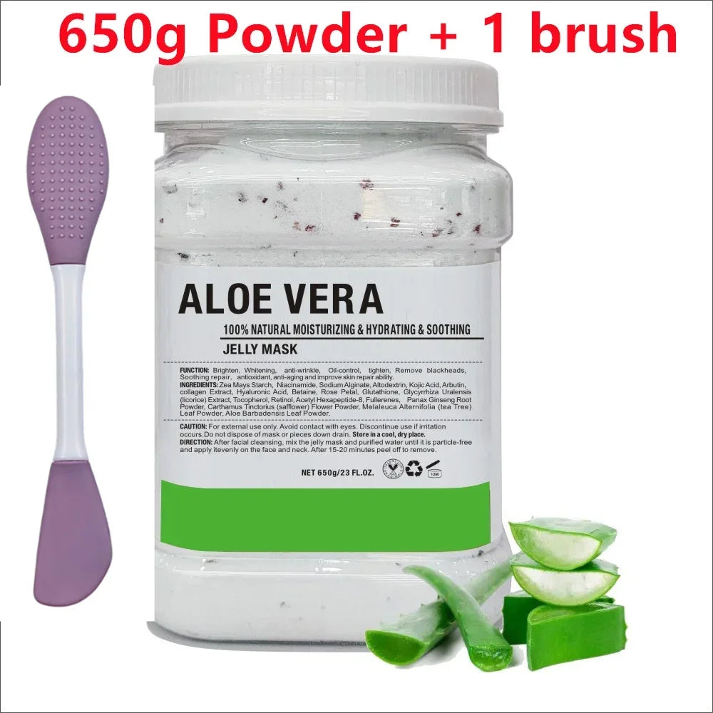 650g Chamomile & Hyaluronic Acid Jelly Mask Powder – Hydrating, Firming & Brightening Facial Treatment 💆‍♀️✨