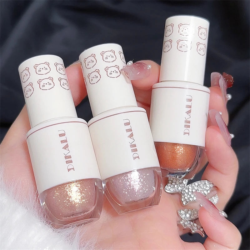 Bear Bowling Ball Liquid Eyeshadow – Super Sparkle Pearl Glitter Eye Makeup