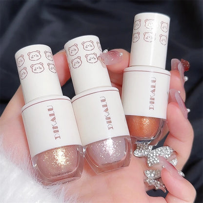 Bear Bowling Ball Liquid Eyeshadow – Super Sparkle Pearl Glitter Eye Makeup