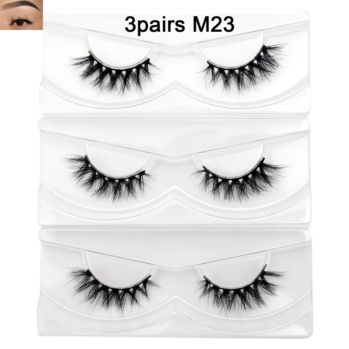 Natural Half Eye False Eyelashes – Soft Mink Look with Lightweight Cotton Band