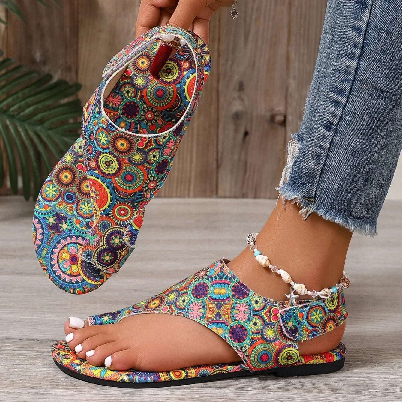 Bohemian Roman Flat Sandals