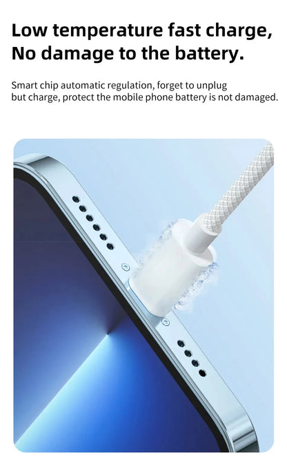60W USB Type-C to Type-C Fast Charging Cable