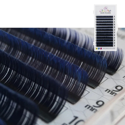 Gradient Purple Lash Extensions – Ombre Individual False Eyelashes for Creative Looks