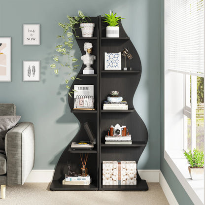 5-Tier Corner Bookshelf