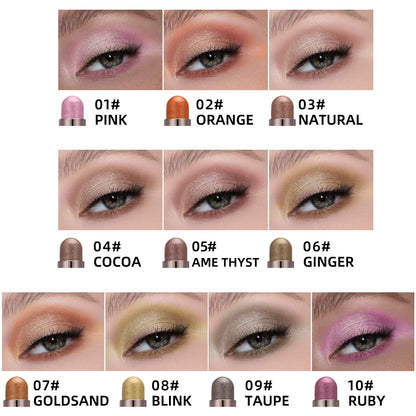 10-Color Double-Ended Eyeshadow Stick Set