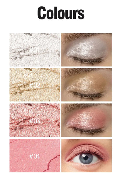 Double-Head Eyeshadow Stick – Shimmer & Matte Cream Pencil (Waterproof, Long-Lasting)