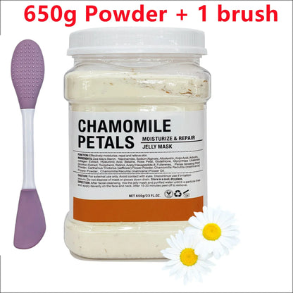 650g Chamomile & Hyaluronic Acid Jelly Mask Powder – Hydrating, Firming & Brightening Facial Treatment 💆‍♀️✨
