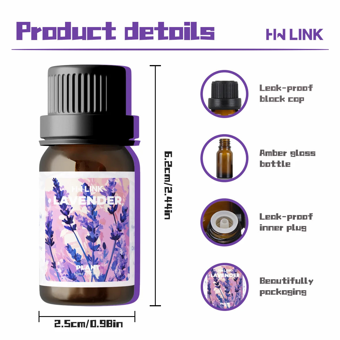 Lavender Essential Oil – Aromatherapy for Relaxation, Sleep, Hair, Skin & Nail Care
