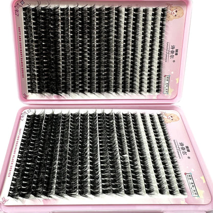 640PCS 5D Fluffy Lash Clusters – 30D-100D Mixed Volume DIY Individual Eyelash Extensions