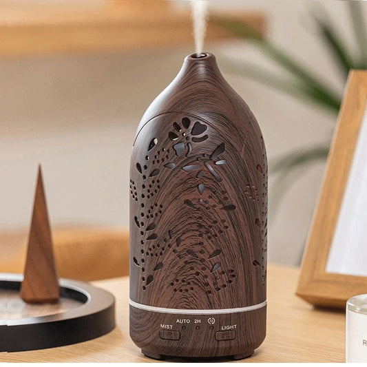 Ultrasonic Essential Oil Diffuser – 100ml LED Aromatherapy Humidifier with Adjustable Mist Modes
