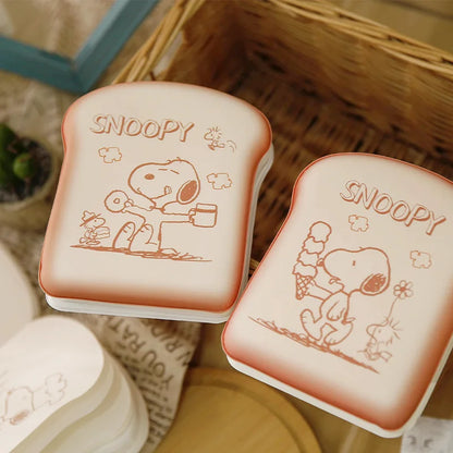 Cute Snoopy Bread-Shaped Notebook – Cartoon Mini Journal for Kids & Kawaii Stationery Lovers