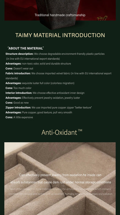 Gothic Velvet Coffin Jewelry Box – Customizable Ring & Necklace Display Case