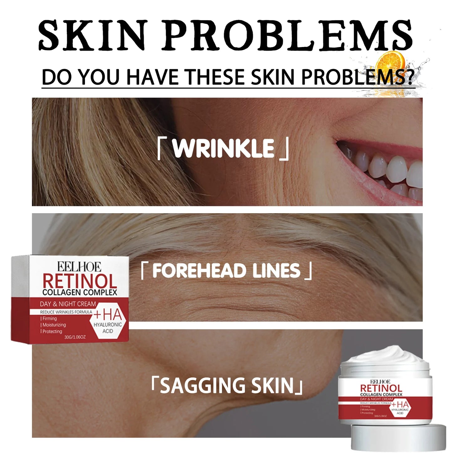 Anti-Wrinkle Retinol Collagen Cream