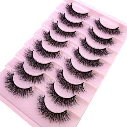 3D Mink-Effect False Eyelash Set – Soft, Fluffy &amp; Full of Volume