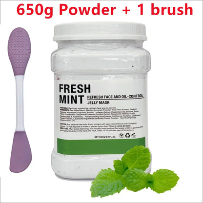 650g Chamomile & Hyaluronic Acid Jelly Mask Powder – Hydrating, Firming & Brightening Facial Treatment 💆‍♀️✨