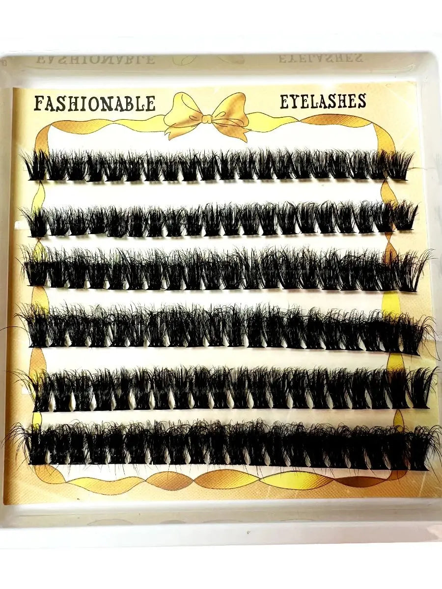 640PCS 5D Fluffy Lash Clusters – 30D-100D Mixed Volume DIY Individual Eyelash Extensions