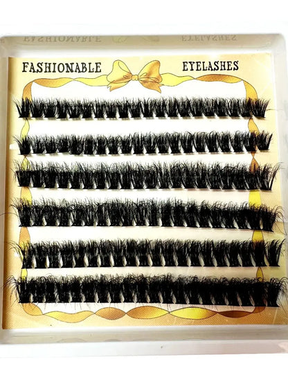 640PCS 5D Fluffy Lash Clusters – 30D-100D Mixed Volume DIY Individual Eyelash Extensions
