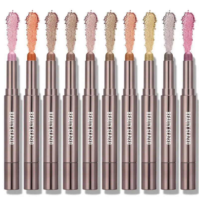 10-Color Double-Ended Eyeshadow Stick Set
