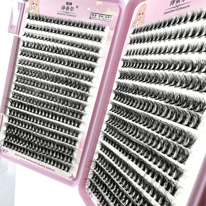 640PCS 5D Fluffy Lash Clusters – 30D-100D Mixed Volume DIY Individual Eyelash Extensions