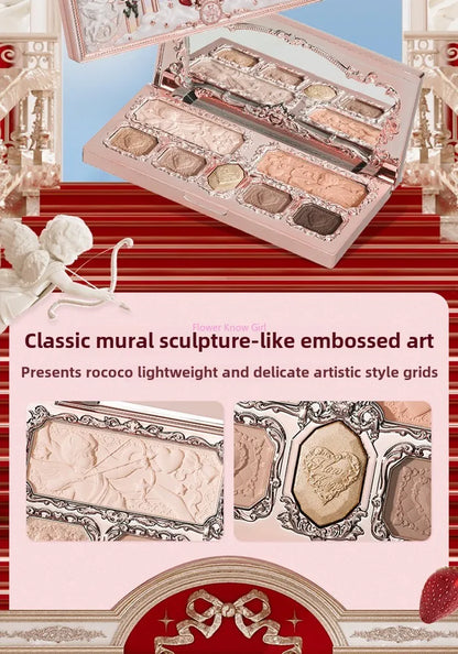 Strawberry Cupid Complexion Palette – Blush, Eyeshadow, Highlighter & Bronzer