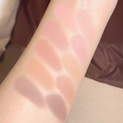 10-Color Matte &amp; Glitter Eyeshadow Palette – Everyday Glam Meets All-Day Wear