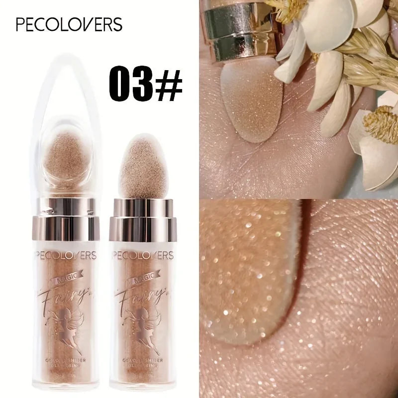 Shimmer Fairy Powder Highlighter – Loose Glitter Wand for Face & Body Glow