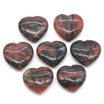 Natural Stone Heart Crystals – Rose Quartz, Amethyst & Gemstone Ornaments