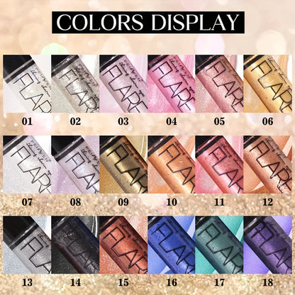6PCS Flash Liquid Eyeliner Set – Shiny, Waterproof, Long-Lasting Colors