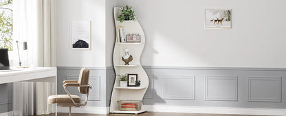 5-Tier Corner Bookshelf