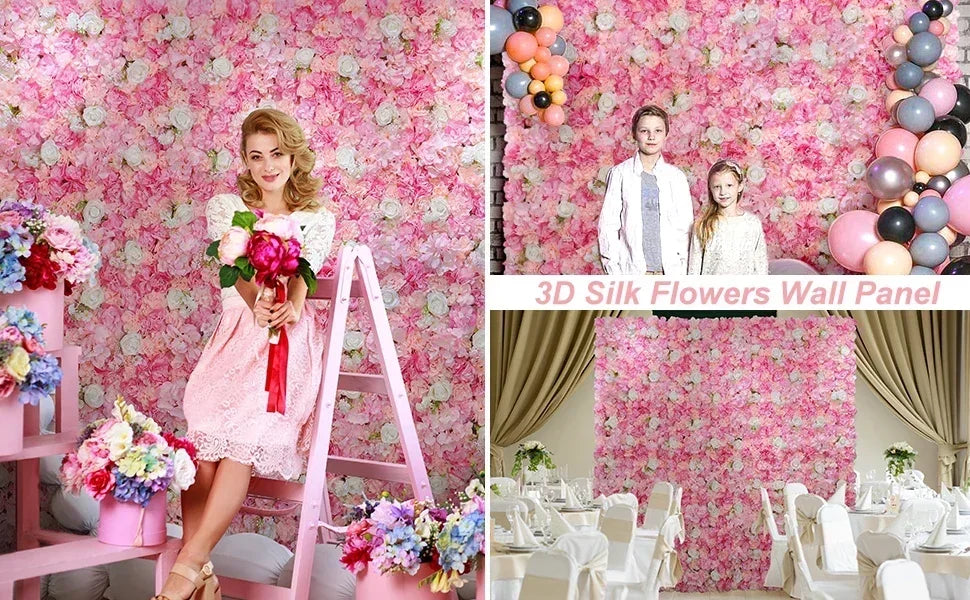 3D Rose Wall Panels Set