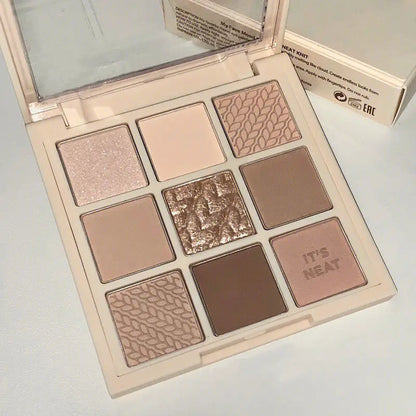 Nine-Color Earth Tone Eyeshadow Palette